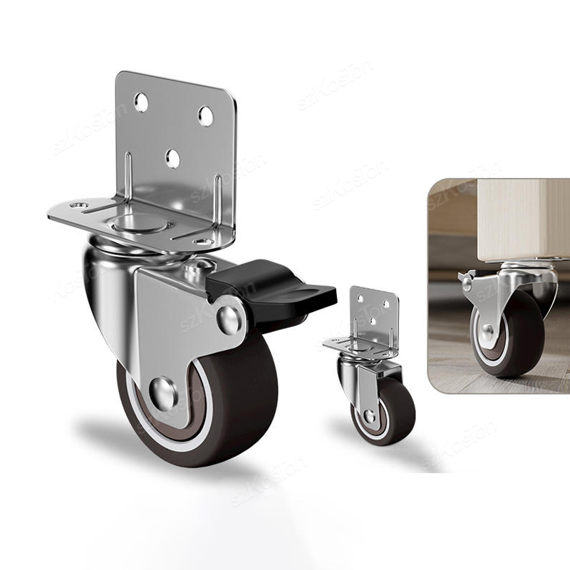 Baby Nursery Trolley - 4 adet L şeklinde Mobilya Tekerleri