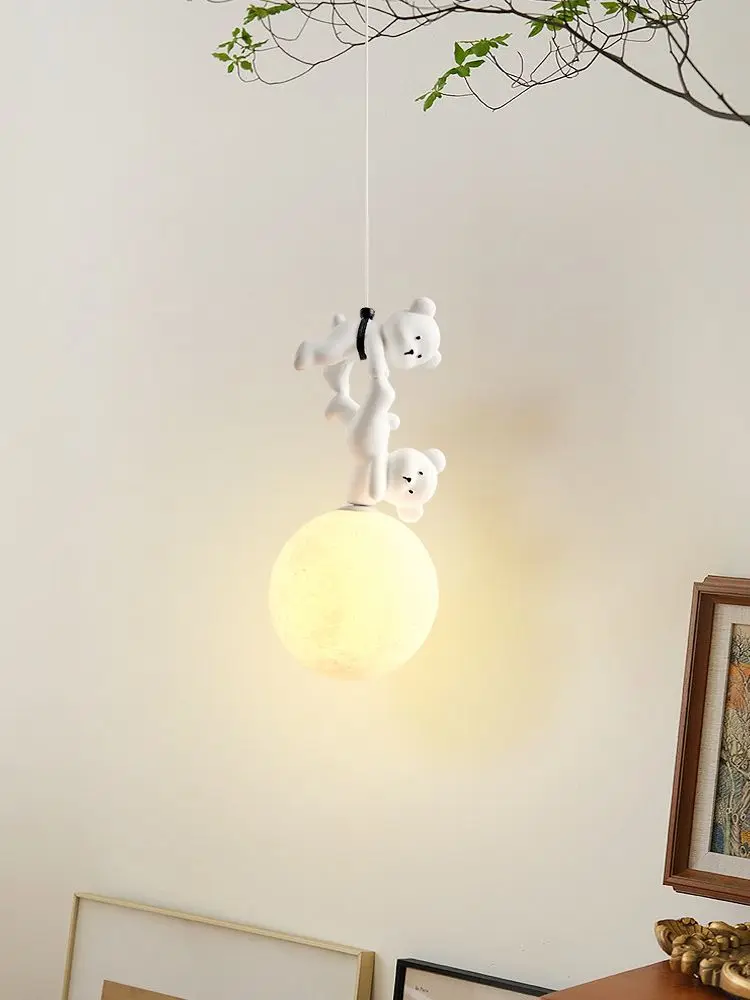 Baby Nursery Light Fixture - Ayı Lamba Karikatür Kreş Başucu Kolye