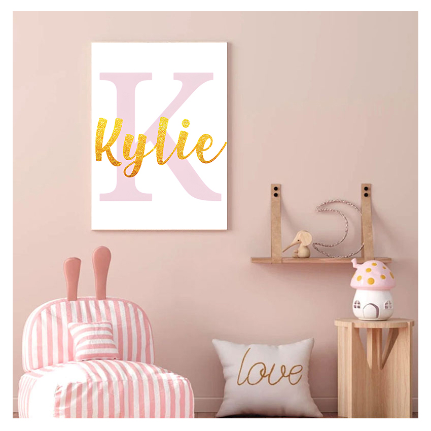 Duvar sanat baskı özel isim po - Baby Nursery Decor Girl incelemesi ve fiyatı