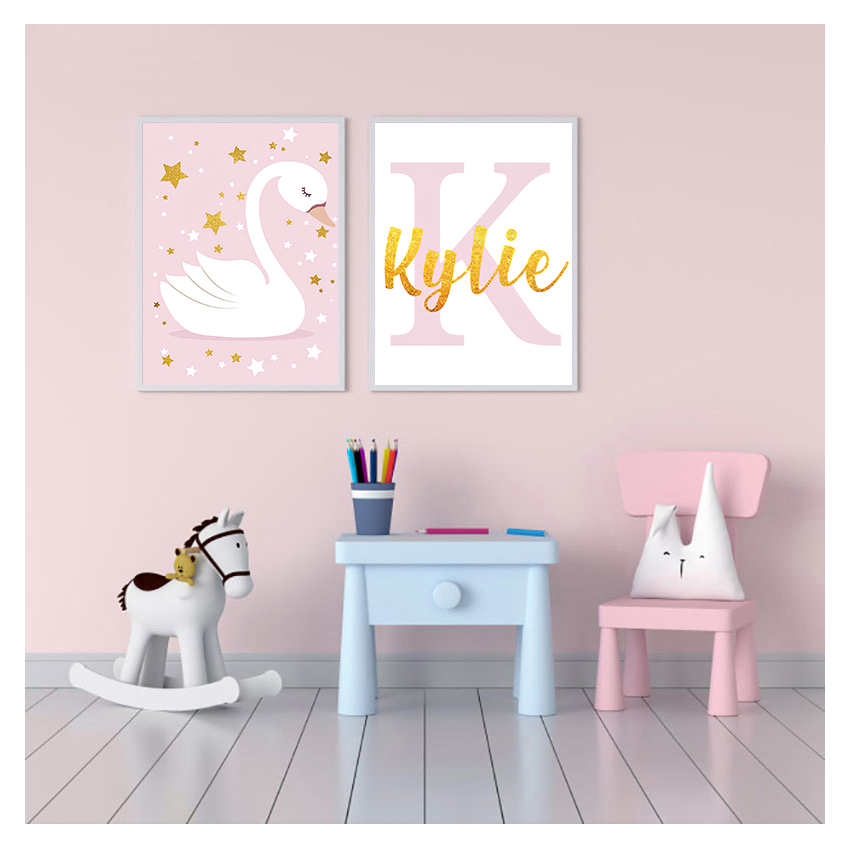 Duvar sanat baskı özel isim po - Baby Nursery Decor Girl incelemesi ve fiyatı
