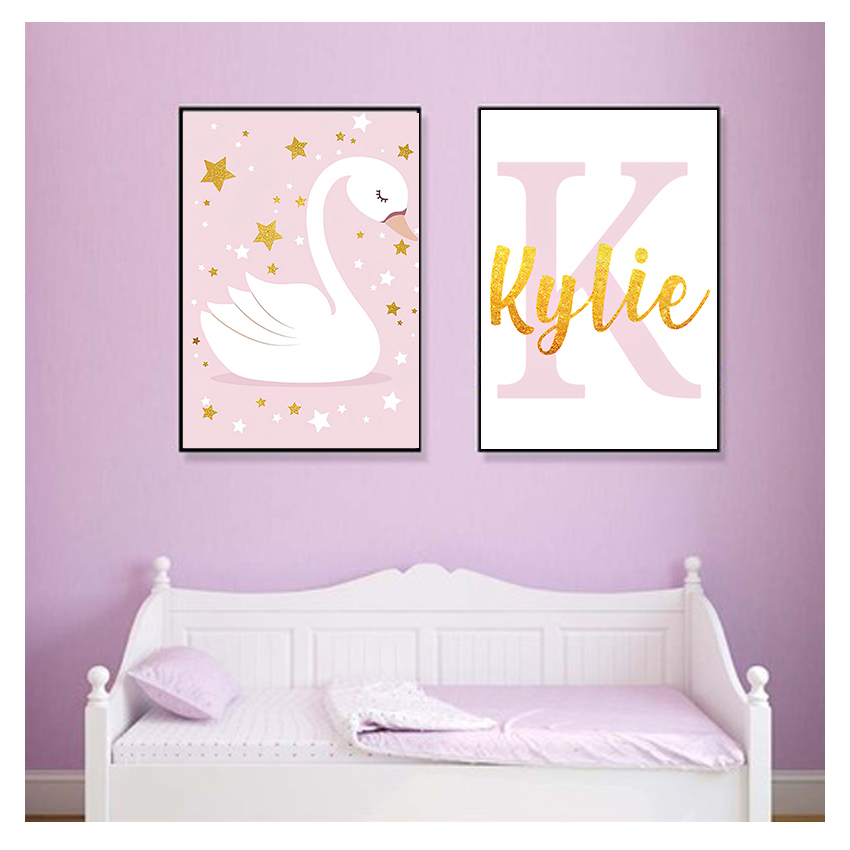 Duvar sanat baskı özel isim po - Baby Nursery Decor Girl incelemesi ve fiyatı