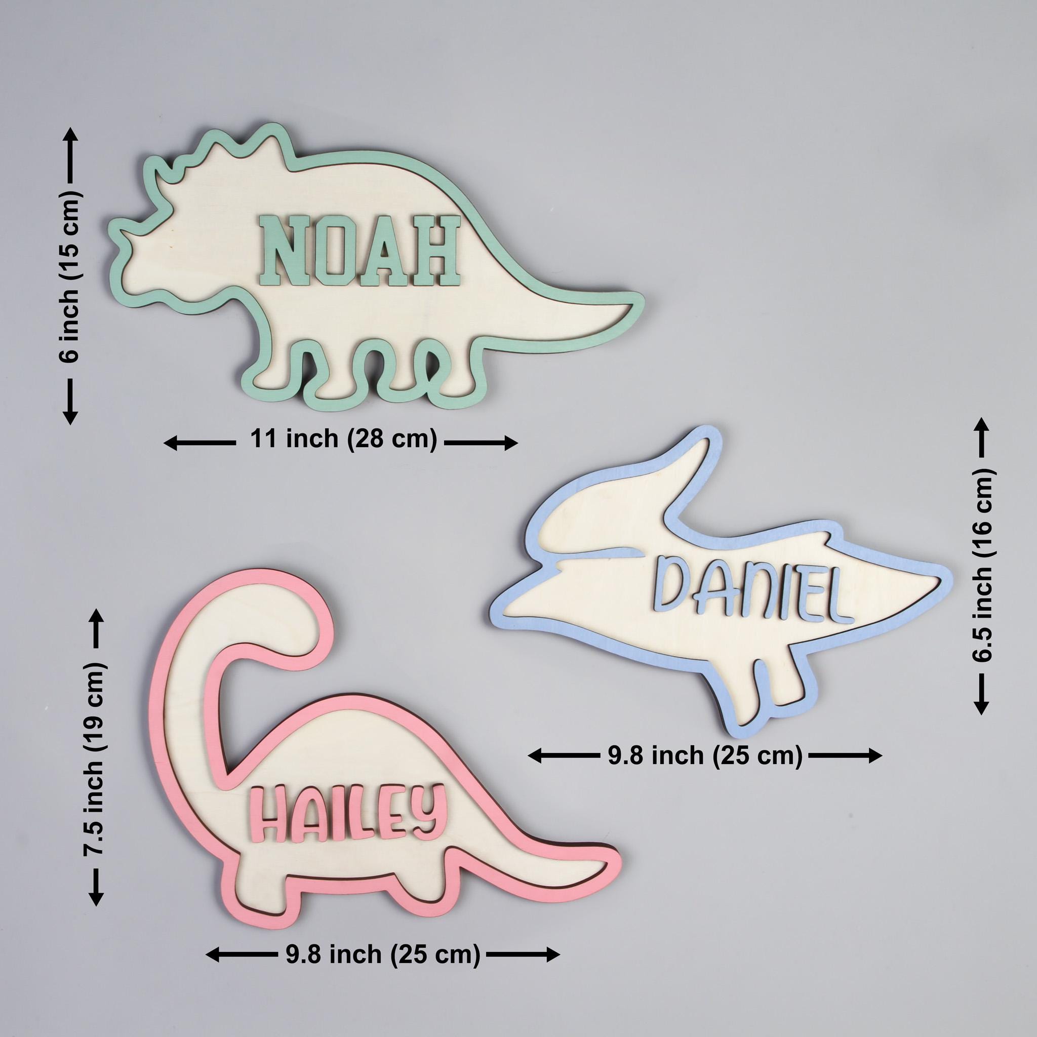 Kişiye Özel Dinozor Ahşap İsim - Baby Nursery Decor Girl incelemesi ve fiyatı